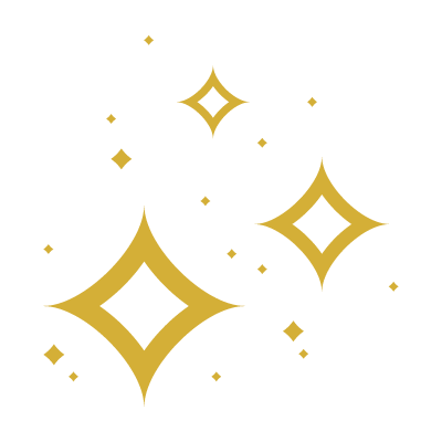 Gold cluster of stars.